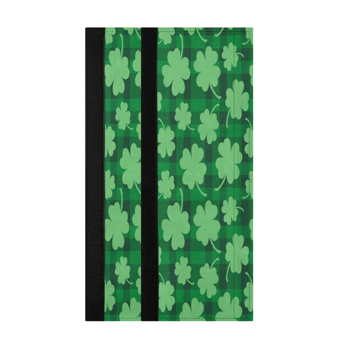 Eionryn St Patricks Day Clovers Refrigerator Door Handle Covers Green Shamrock Buffalo Plaid Kitchen Appliances Gloves for Microwave Dishwasher Fridge Door Cloth Protector 2pcs