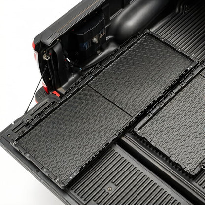 KOKSHELY Heavy-Duty Dual-Wall Sliding Truck Bed Cargo Tray with Wheels, Truck Bed Slide-Out Truck Bed Cargo Tray for Long Beds, Truck Bed Organizer Tray, Fits Most Full-Size Pickups