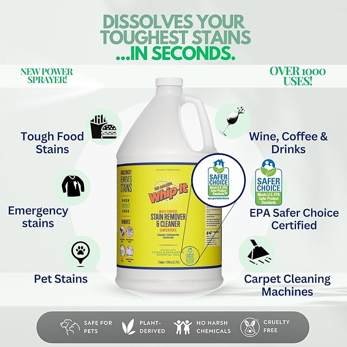 Whip It Cleaner Concentrate, Plant Based Enzyme Cleaner, Cleaning Food