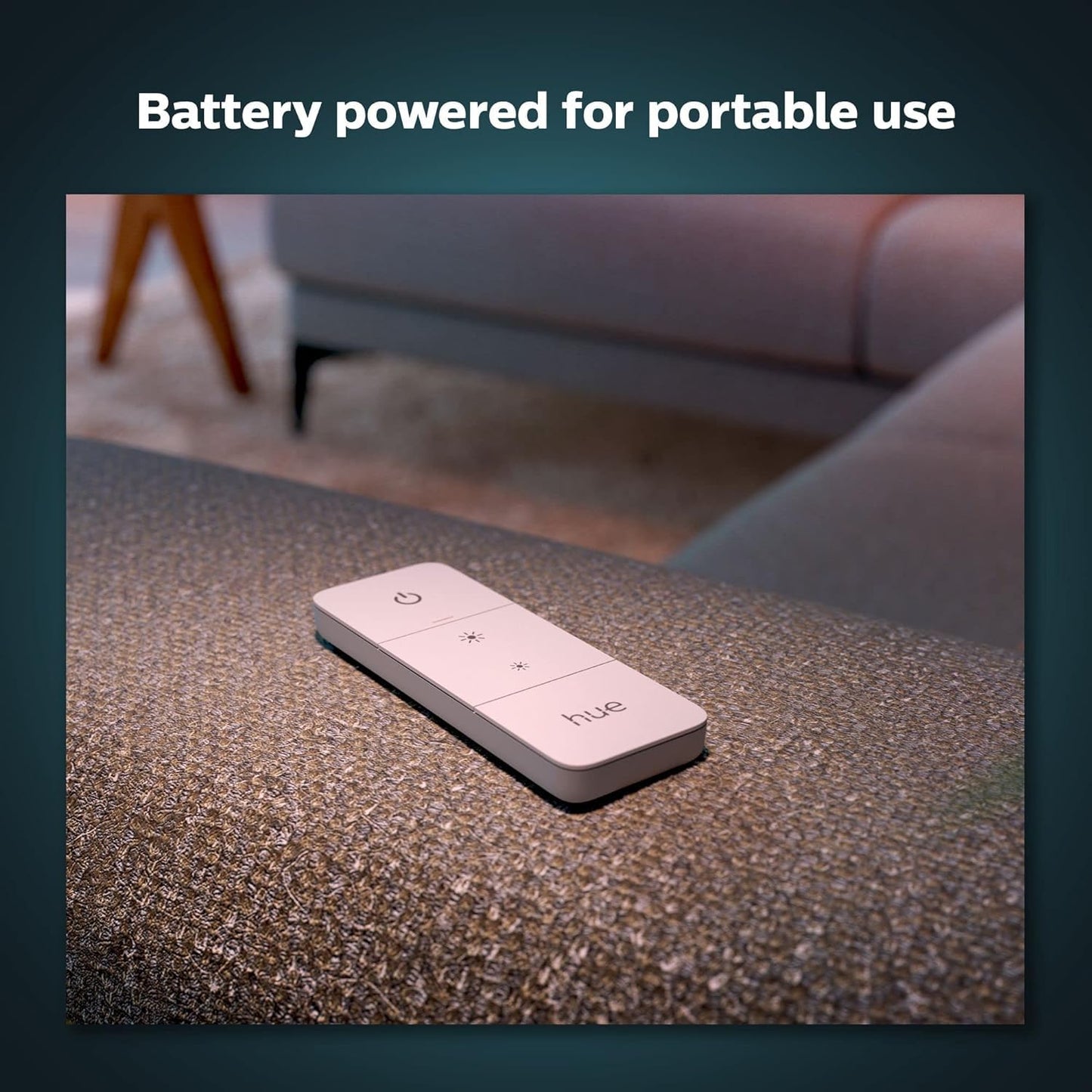 Philips Hue Wall Tap Dial Light Switch, Portable, White - 1 Pack - Requires Hue Lights and Hue Bridge - Smart Home - Easy, No-Wire Installation