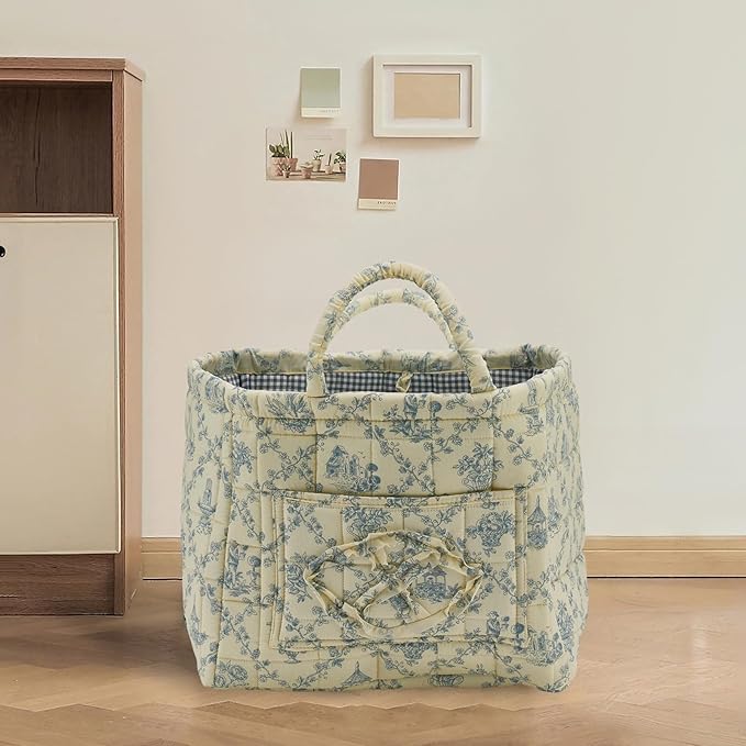 Quilted Fabric Storage Basket