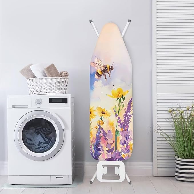 Honeybee Ironing Board Cover and Pad Fits 15" x 54" Standard Boards, Resist