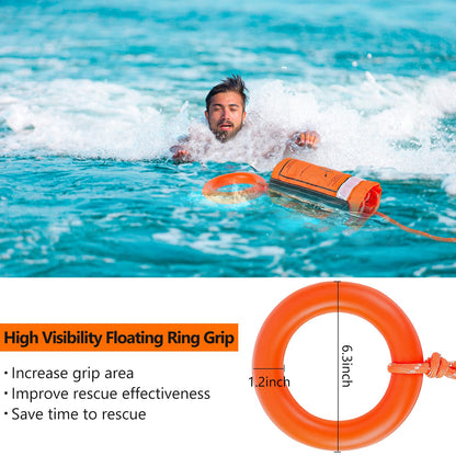 NTR Water Rescue Throw Bag with 50 Feet of Rope in 3/10 Inch Tensile Strength Rated to 1844lbs, Throwable Device for Kayaking and Rafting, Safety Equipment for Raft and Boat