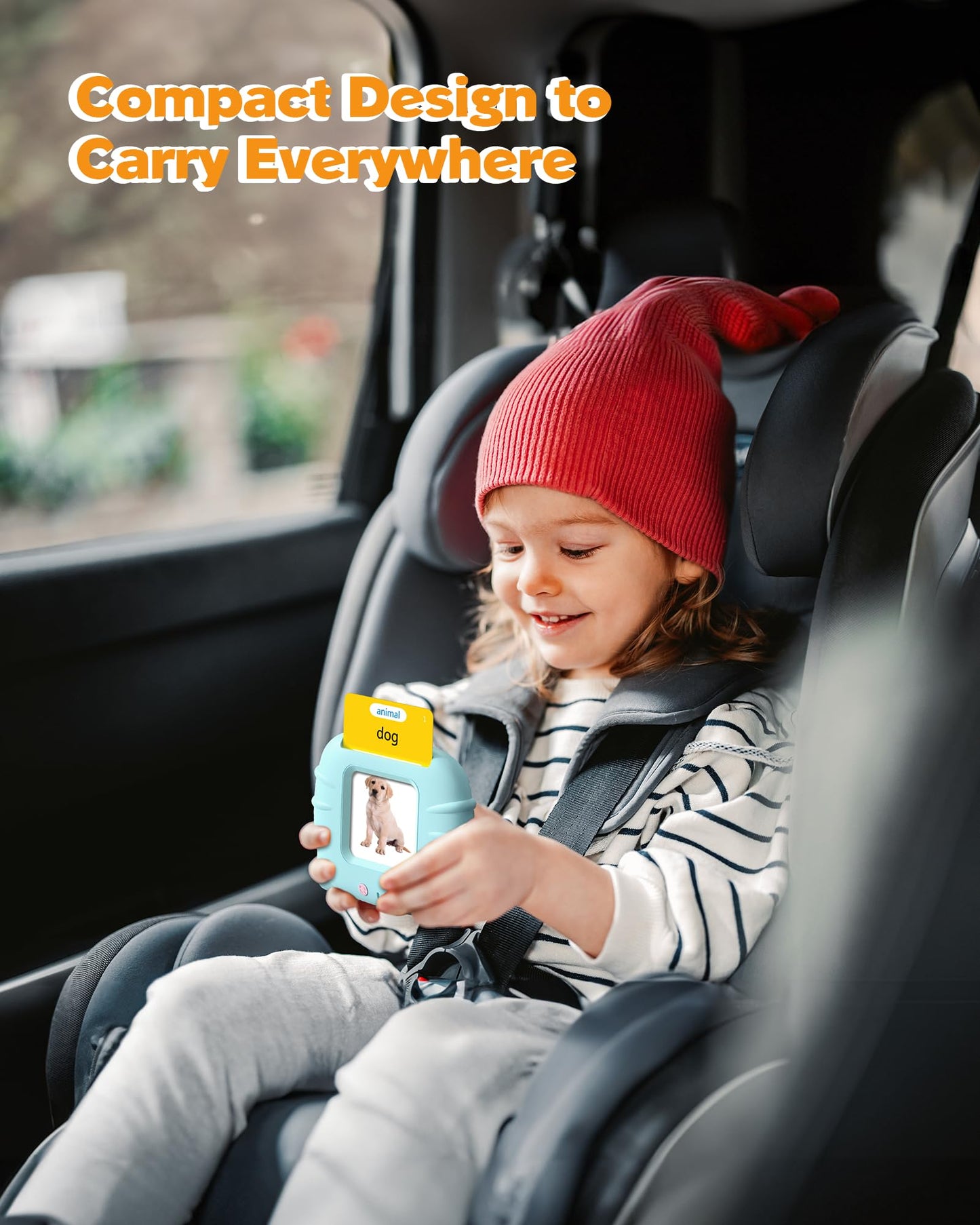 Talking Flash Cards for Toddlers 1 2 3 4 Year Olds, Montessori Language Learning with 224 Words, Pocket Speech Therapy and Autism Playthings, Children's Sensory Educational Device