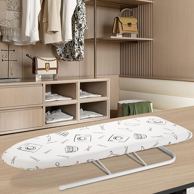 Seiritex Table Top Ironing Board Cover 12 x 32 inch, 3 Layers Small Iron Board