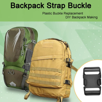 CooBigo 3pcs 1-1/2 Inch Plastic Buckle for Strap Replacment, Heavy Duty Belt Buckles Backpack Clips Luggage Webbing Straps Side Release Buckle Clasp