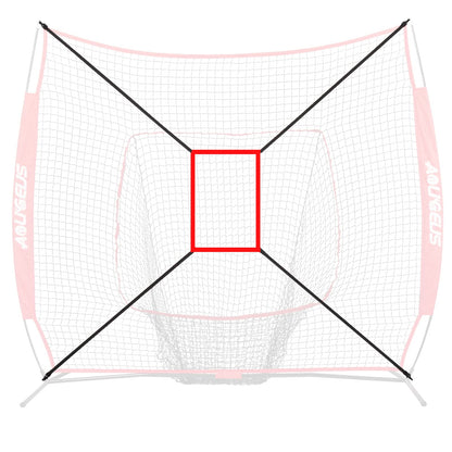 AOLIGEIJS Baseball Net Adjustable Strike Zone Target… (Strike Zone, Red)
