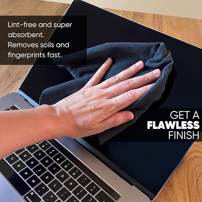 Premium Lens Screen Cleaning Cloth by Microfiber Wholesale | Gray | 8”x8” |