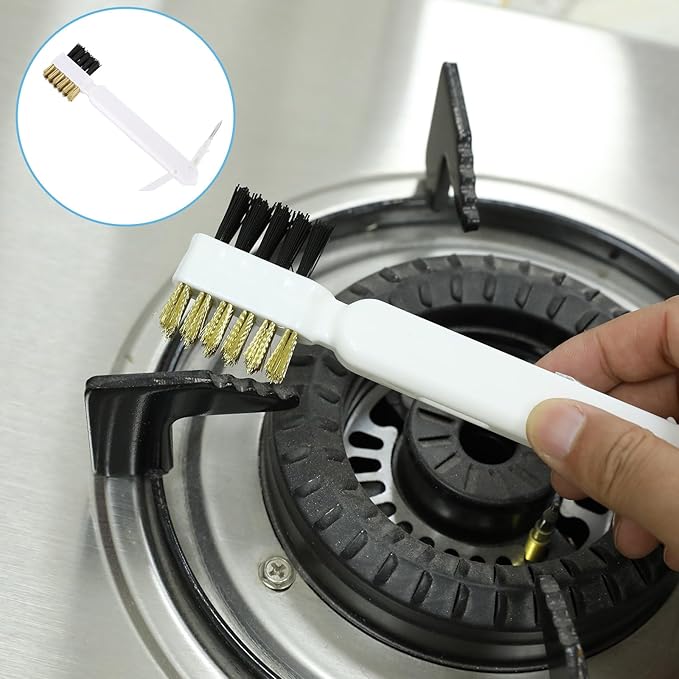 Kitchen Cleaning Scrub Brush Deep Gas Stove Brass Wire Brush
