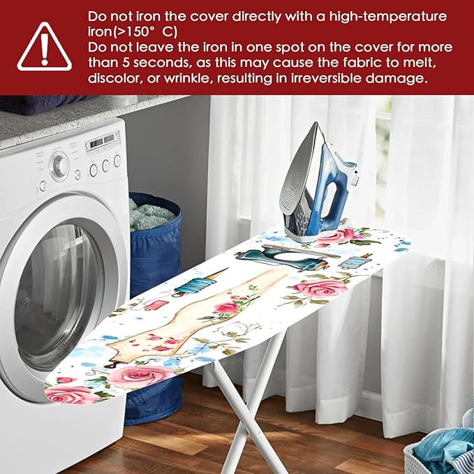 Nuxovilar Sewing Mannequin & Floral Pattern Ironing Board Cover, 15×54 inch