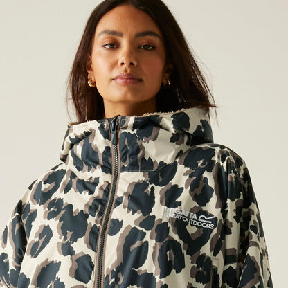 Regatta Outdoor Active Unisex Waterproof Changing Robe - True Leopard Print - SM