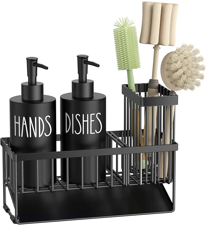 MASADI Kitchen Dish Soap Dispenser Set