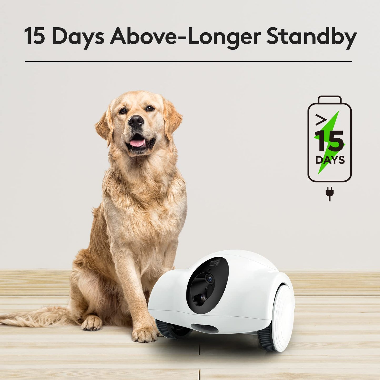 Youpet Pet Cameras with Phone App 15 Days Long Standby Pet Robot for Dog Treat Dispenser Feeder 1080P Full HD Dog Robot Camera 360°Move Freely 2-Way Audio (2.4G WiFi ONLY, No Bluetooth)