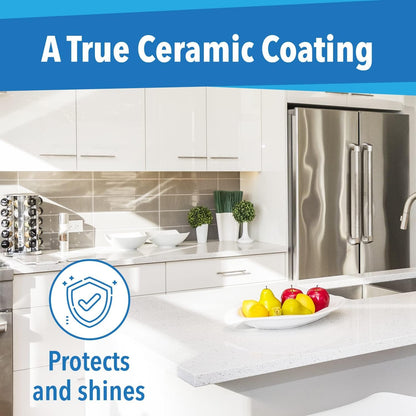 Surface Lock Home Ceramic Coating for Stainless Steel - Prevents Fingerprints on Appliances, Countertops and Any Hard Surface In Your Life - Made in the USA Spray - 8 fl oz - Proof It Works to Seal