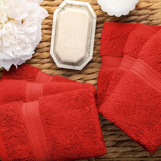 Superior Solid Egyptian Cotton Face Towel Set