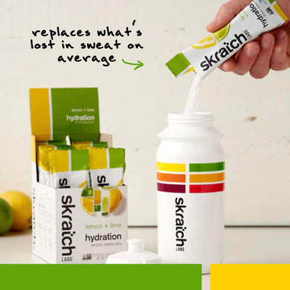 Skratch Labs | Hydration Packets Hydration Drink Mix, Lemon Lime (20ct)