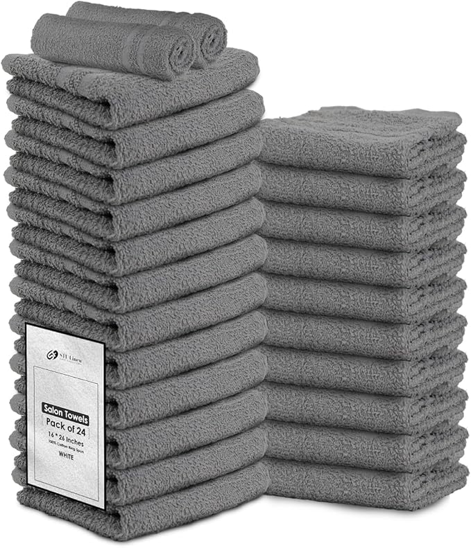 Hand Towels Grey Economy Salon Towels