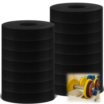 Otoolling 15 Pcs 2 Inch EVA Weight Plate Spacers, Dumbbell and Barbell Noise Reduction Pads for Home Gym and Strength Training, Sled Push Pull Workouts