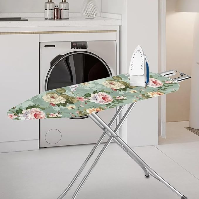 Flower Iron Board Cover with Padding Standard Size Ironing Pad Covers