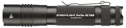 Streamlight 88054 ProTac HL USB 1000-Lumen Multi-Fuel USB Rechargeable Professional Tactical Flashlight with 120V AC/12-Volt DC Charger, and Holster, Black, Clear Retail Packaging