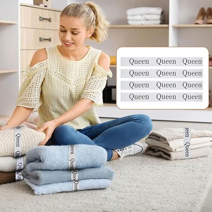 4PCS Bed Sheet Organizer Bands, Storage Labels and Sheet Keepers