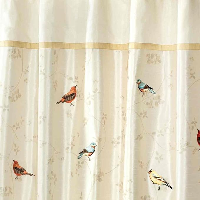Avanti Linens - Fabric Shower Curtain, Nature Inspired Bathroom Decor