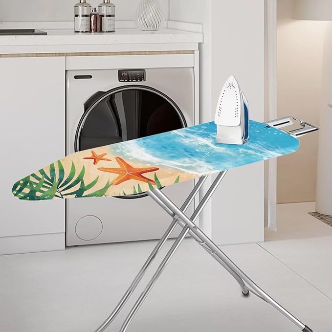 Beach Theme Ironing Board Cover and Pad Fits 15" x 54" Standard Boards