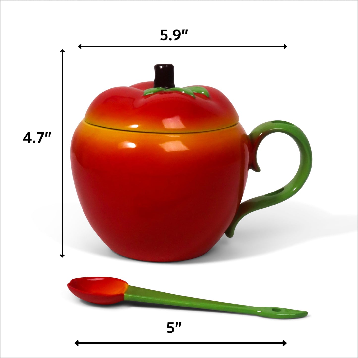 Apple Mug, Teacher Appreciation Gift, Unique Novelty Coffee Cup, Great Teachers Gift Idea & Desk Décor, for Holidays, Birthdays, End of Year Appreciation, for Best Male, Female Gifts