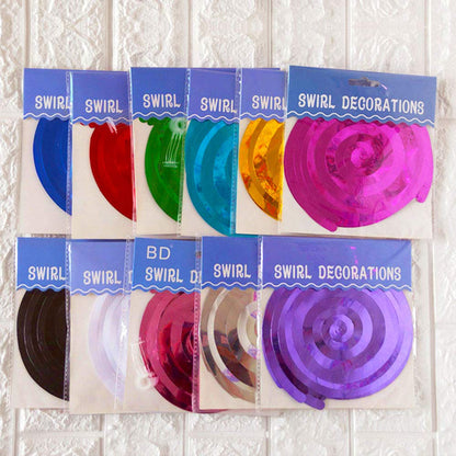 Hanging Spiral Swirl Decorations, Ceiling Decoration for Birthday, Graduation, Holiday Celebration Supplies Supper Longer 74cm/Pcs with Hook &Hem Decorative Hole -12 Pcs (Purple1)