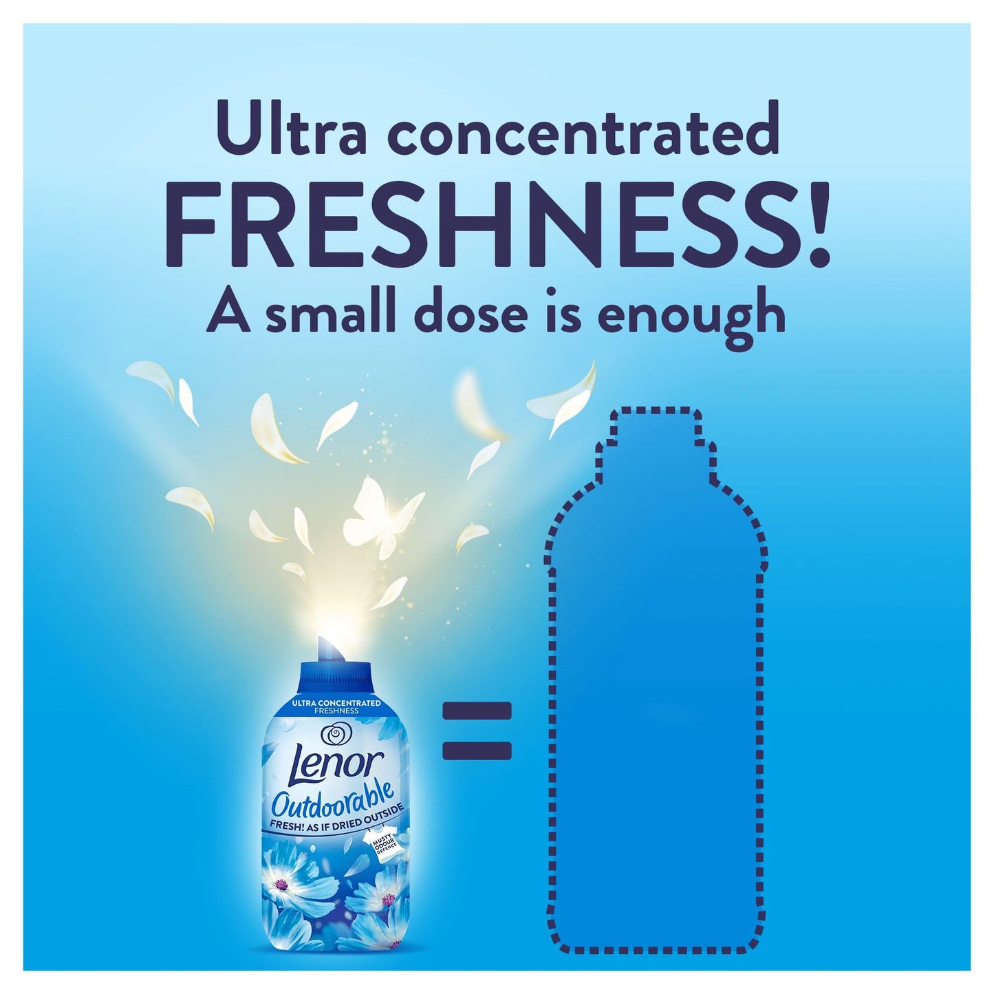 Lenor Outdoorable Fabric Conditioner 480 Washes (8x60), Spring Awakening - Ultra Concentrated Freshness
