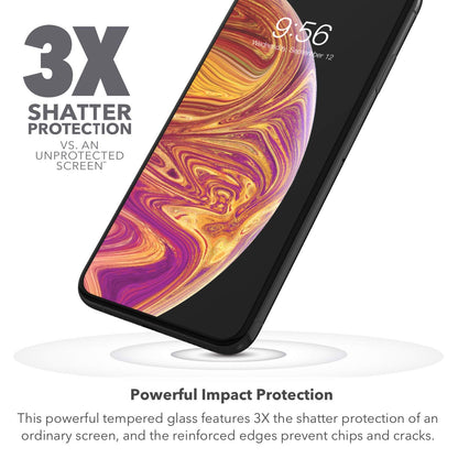 ZAGG Glass+ Screen Protector for iPhone 16e/ 14/13/ 13 Pro - 3X Shatter Protection, High Scratch Resistance, Oil-Resistant, Reinforced Edges, InvisibleShield, Easy Install