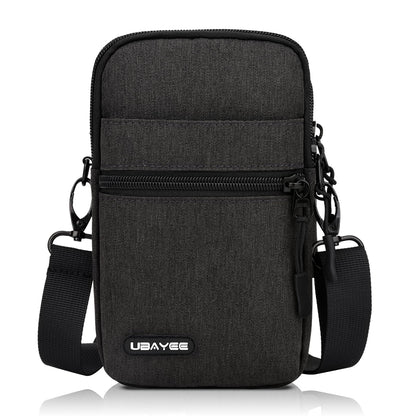 UBAYEE Crossbody Phone Bag with RFID Blocking for Men & Women – Lightweight Travel Passport Pouch & Secure Neck Wallet, Fits Up to 6.7" Phone, Dark Grey