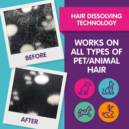 Vamoosh Pet Hair Dissolver - Pet Hair Remover for Washing Machines, Cotton Fresh 18x100g, Eliminates Odours and Dirt, Dissolves Dog, Cat, Horse, Animal Fur, Large Pack up to 18 Washes