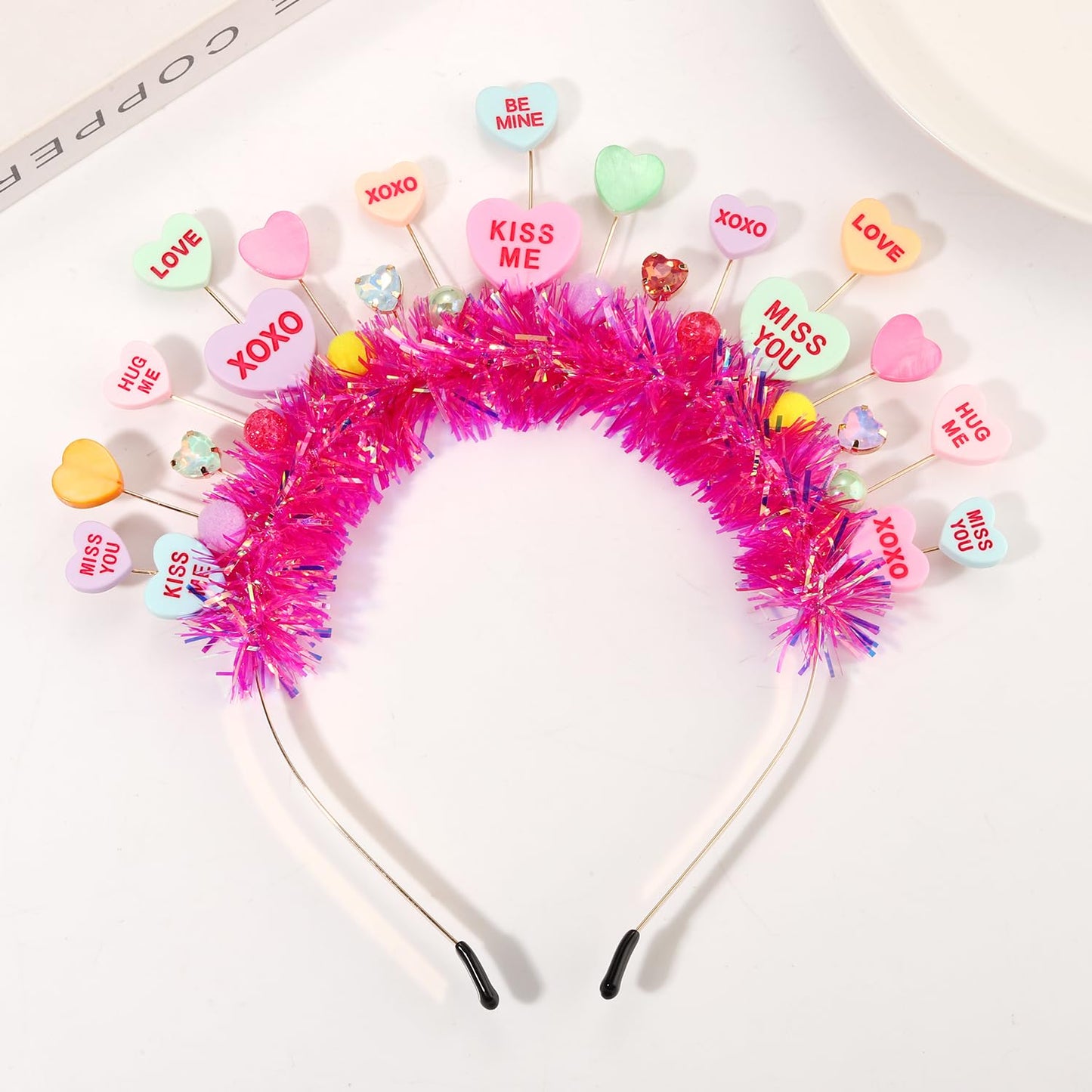 NVENF Candy Headband Costume Accessories Christmas Candy Cane Lollipop Headbands Candy Costume Halloween Holiday Christmas Outfits for Women Party Favors Gifts (Pattern M)