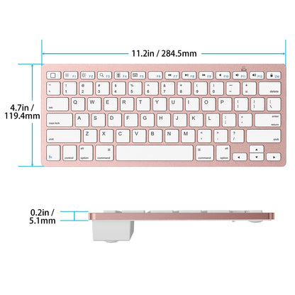 OMOTON Bluetooth Keyboard Compatible with iPad 10th Generation, iPad 10.2 (9th/8th/7th), iPad Pro 13/12.9/11 inch, iPad Air/Mini and More iOS Devices, White