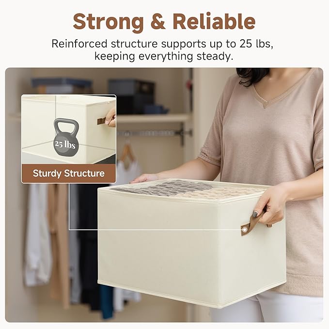 StorageWorks Foldable Storage Bins
