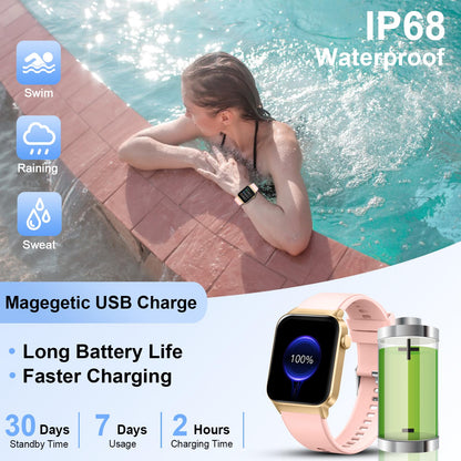 Smart Watch for Men Women(Answer/Make Call), 1.85" Smartwatch 113 Sports Modes Fitness Tracker with Heart Rate Sleep Blood Oxygen Monitor Pedometer, IP68 Waterproof Fitness Watch for Android iOS[2024]