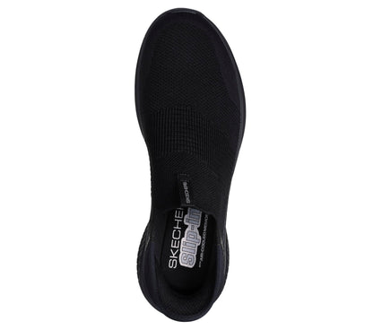Skechers Men's Ultra Flex 3.0 Smooth Step Sneaker, Black Knit Trim, 10 UK