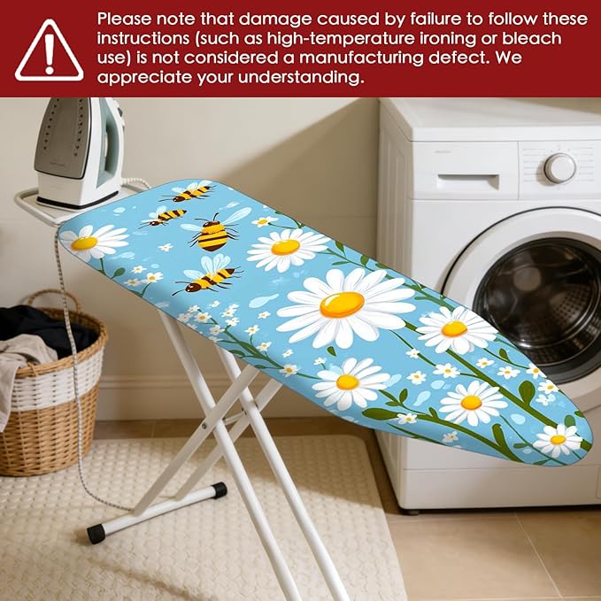 Nuxovilar Ironing Board Cover Needle Cotton 15x54 Inches | Ironing Board Cover