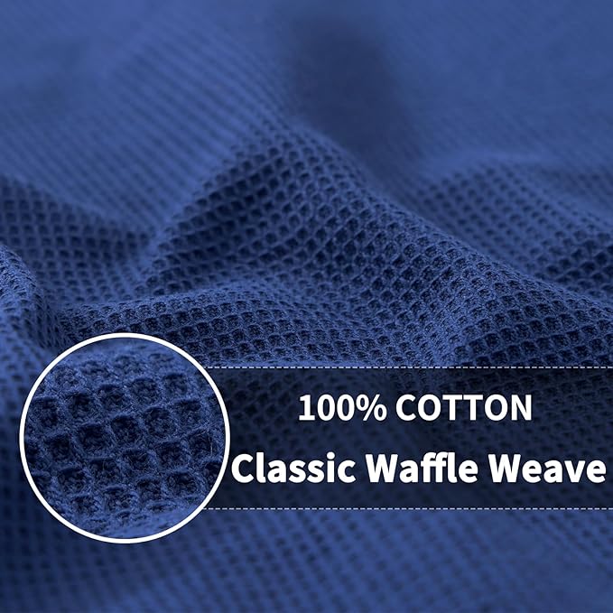 Homaxy 100% Cotton Waffle Weave Kitchen Towels