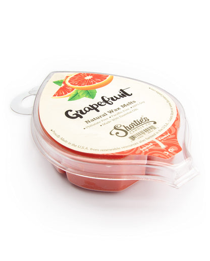 Shortie's Candle Company Grapefruit Natural Soy Wax Melts 3 Pack - 3 Highly Scented 3 Oz. Bars - Made with 100% Soy and Essential Fragrance Oils - Phthalate & Paraffin Free, Vegan, Non-Toxic