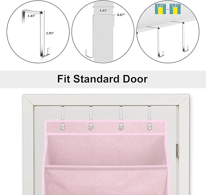 SLEEPING LAMB Over The Door Shoe Organizer