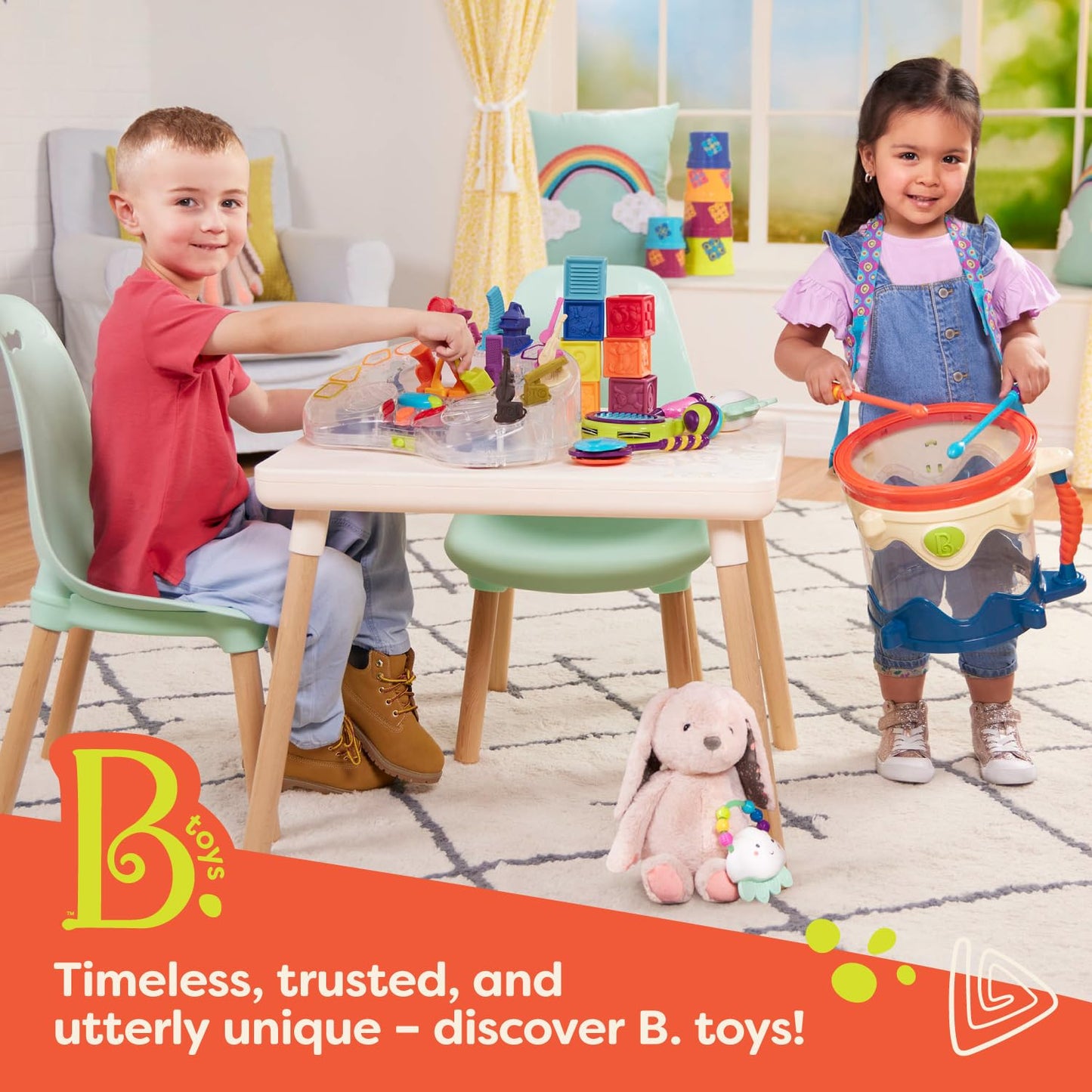 B. toys – Loopty Lo Wooden Rolling Toy – Developmental Bead Maze with 47 Beads & 5 Mazes – Encourages Fine Motor Skills & Crawling – Classic Wooden Wire Maze for Babies, Toddlers, Kids 18+ months