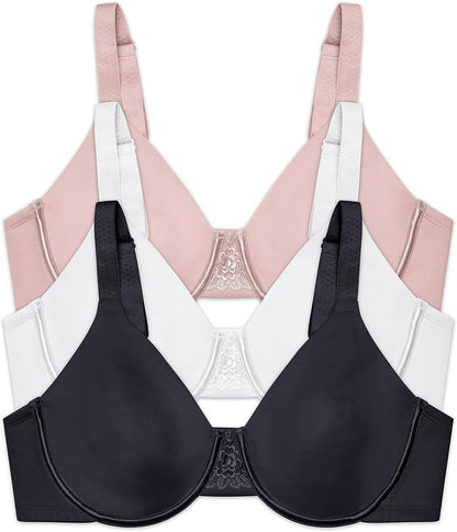 Vanity Fair Women's Beauty Back Smoothing Minimizer Bra, Minimizes Bust Line up to 1.5", Non Padded Cups up to H