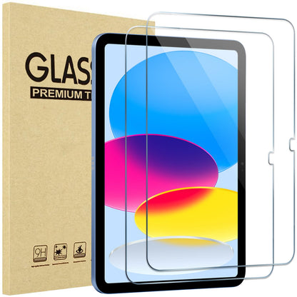ProCase 2 Pack Screen Protector for iPad 9th 8th 7th Generation 10.2 Inch (2021/2020/2019), Tempered Glass Film for A2602 A2603 A2270 A2197 -Clear