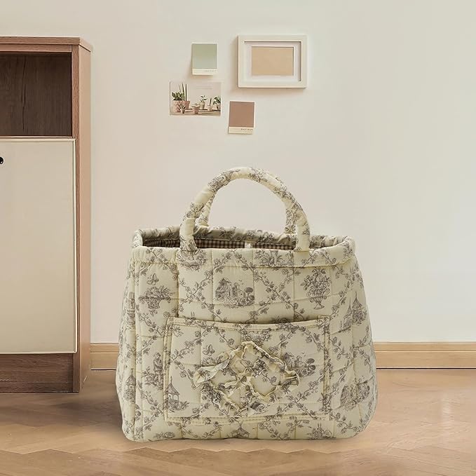 Quilted Fabric Storage Basket