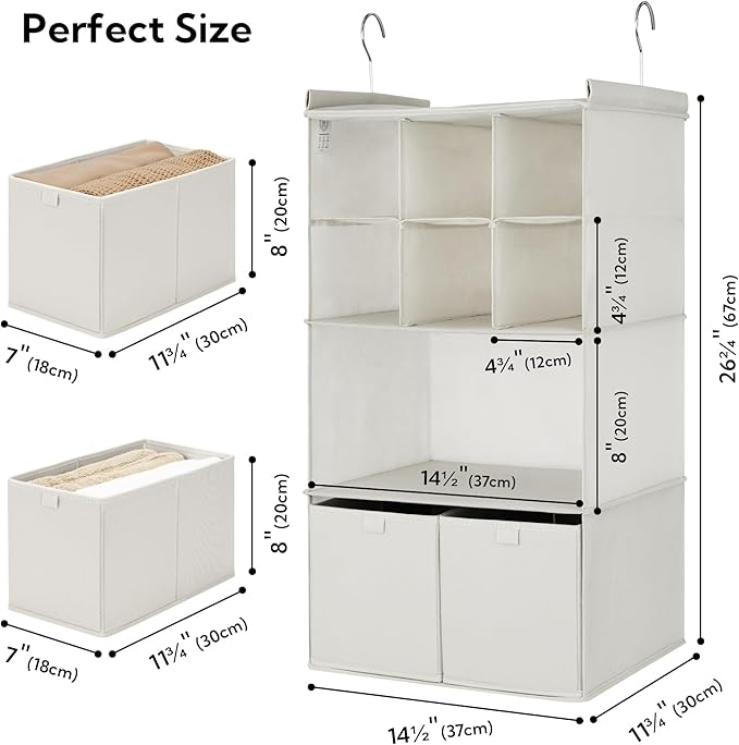 GRANNY SAYS Hanging Closet Organizer