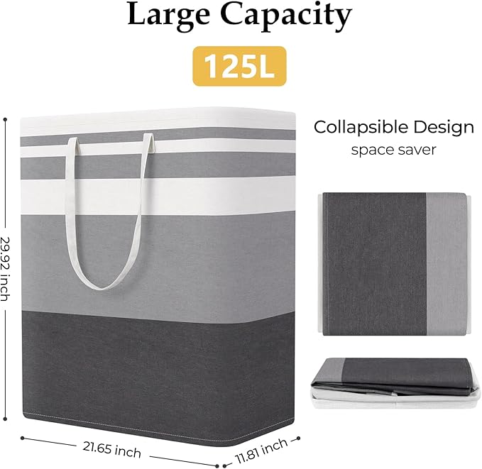 StorageRight Laundry Basket Hamper Large Collapsible Laundry Hamper