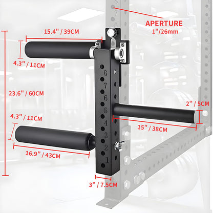 MARLANG Leg Extension and Curl Machine for Power Rack Attachments, Leg Extension Attachment for Home Gym, Leg Curl Attachment for Workout Equipment (5/8" / 16mm Hole)