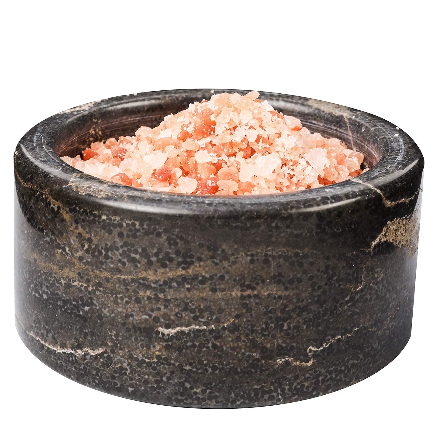 Marble Salt Box Salt Cellar with Lid 4 FL OZ Salt Holder Storage Container for Counter Salt Holder